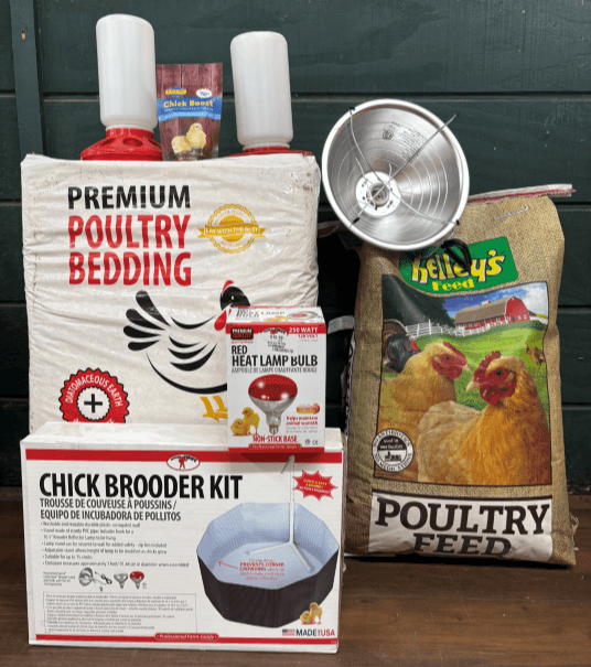 CHICK STARTER KIT KELLEYS 25LB WITH BROODER